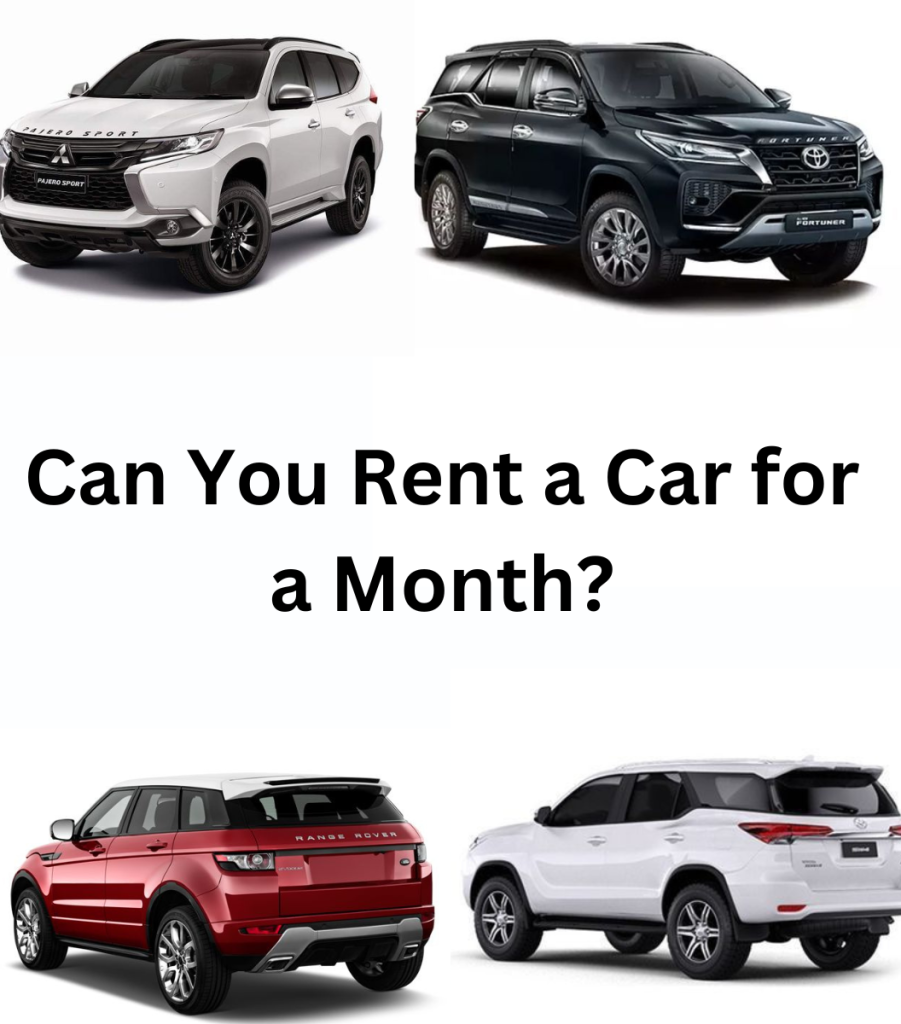 Can You Rent a Car for a Month