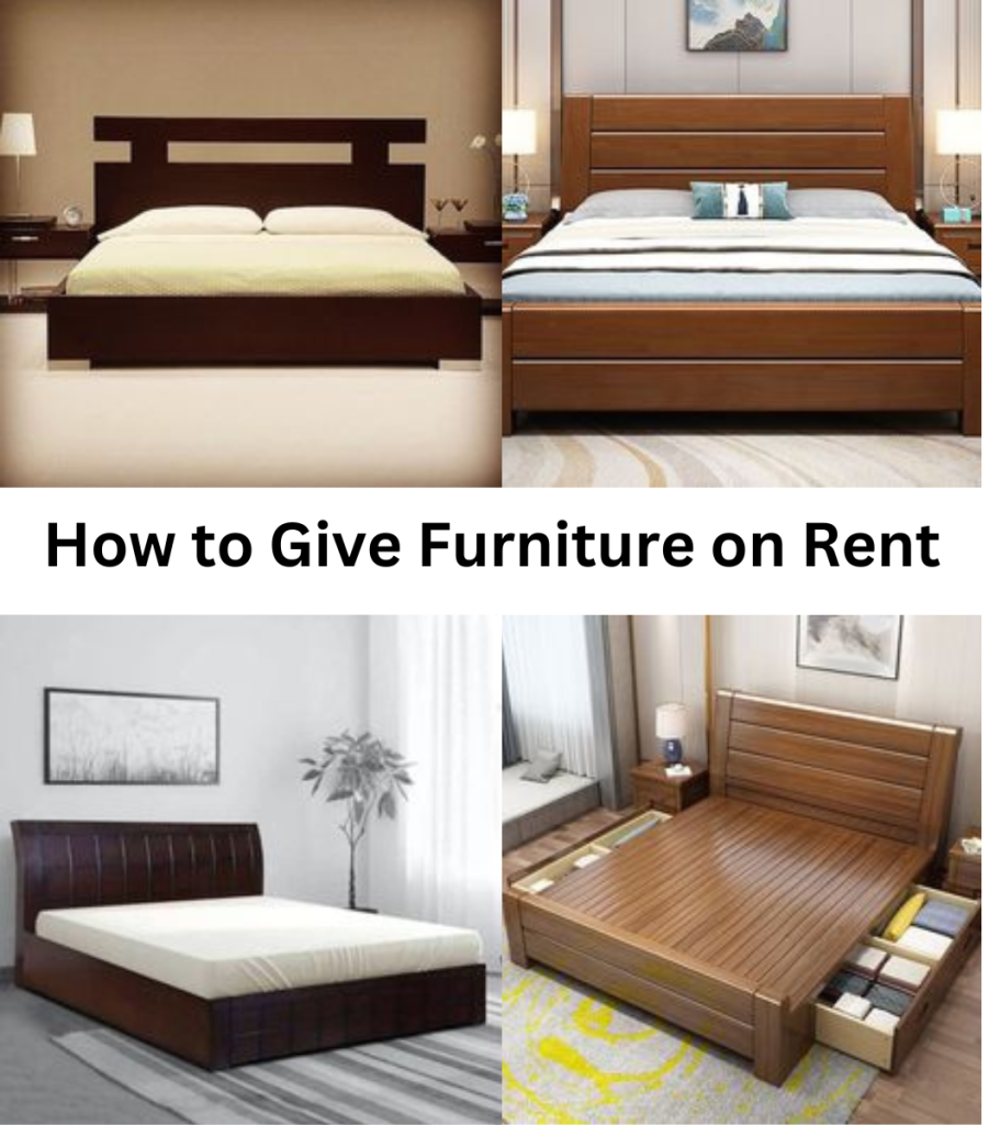 How to Give Furniture on Rent
