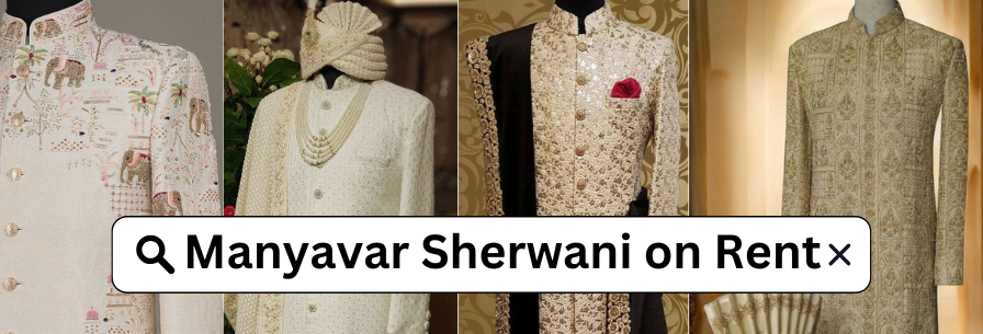 Manyavar Sherwani on Rent