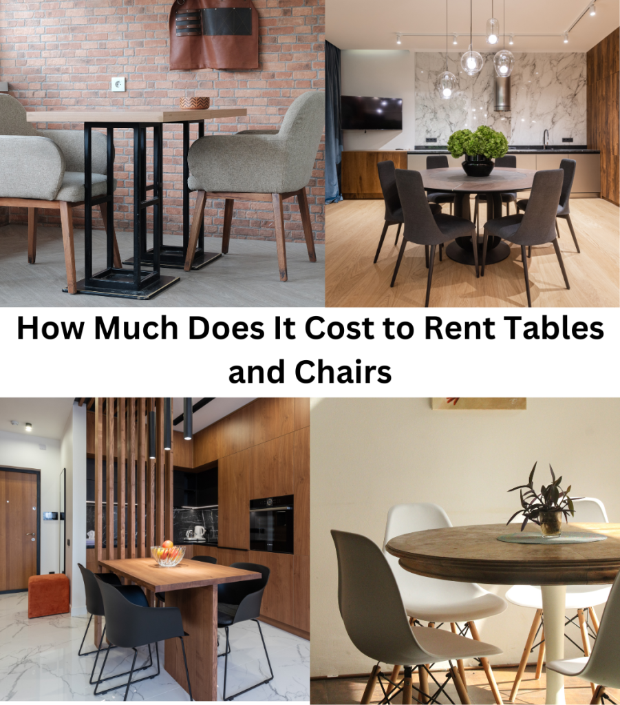 How Much Does It Cost to Rent Tables and Chairs