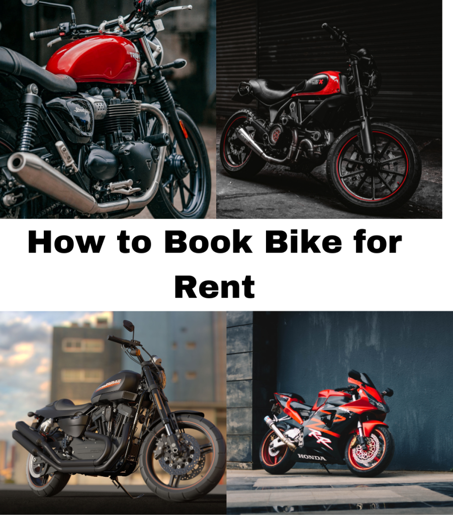 How to book bike for rent
