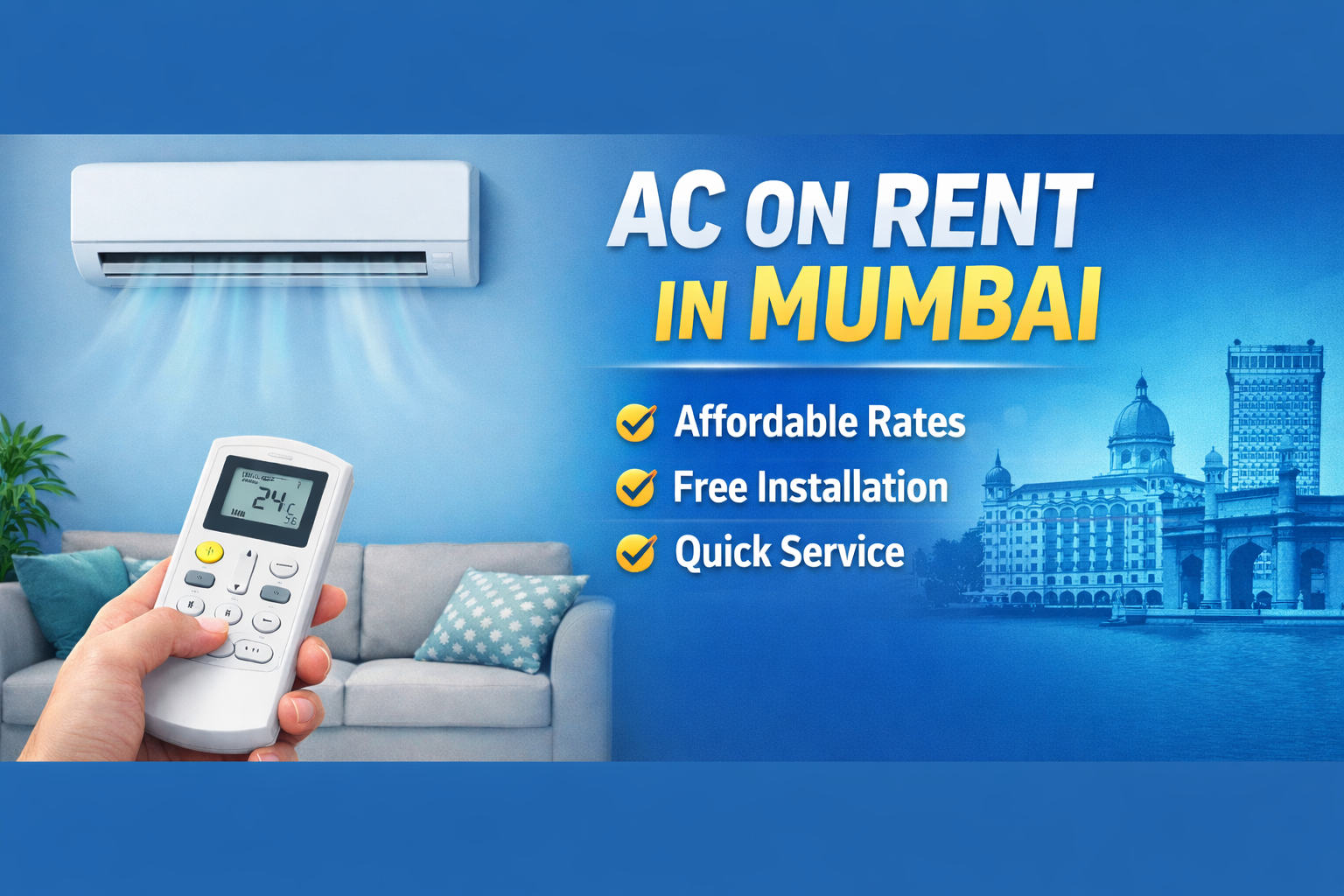 ac on rent in mumbai