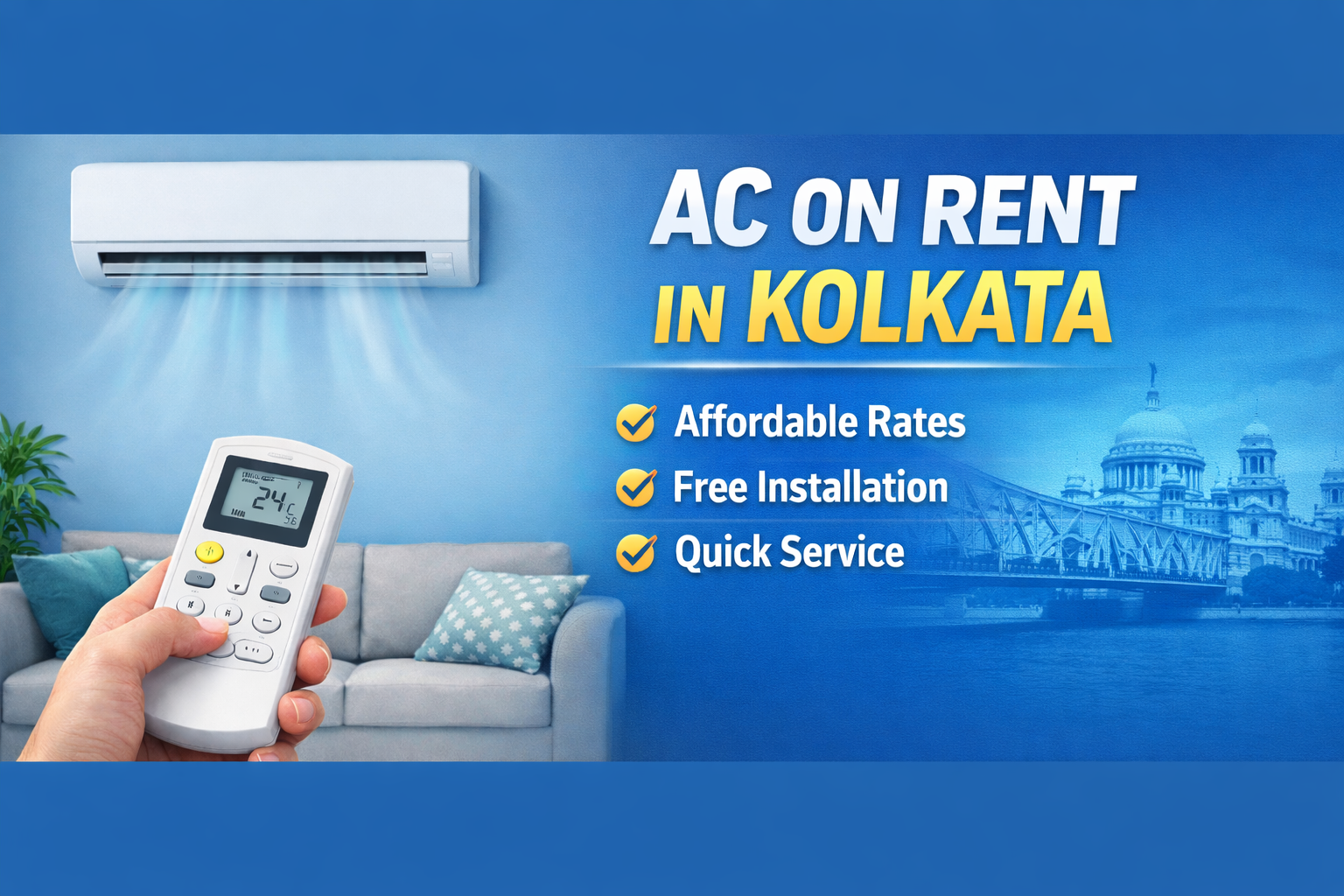 ac on rent in KOLKATA