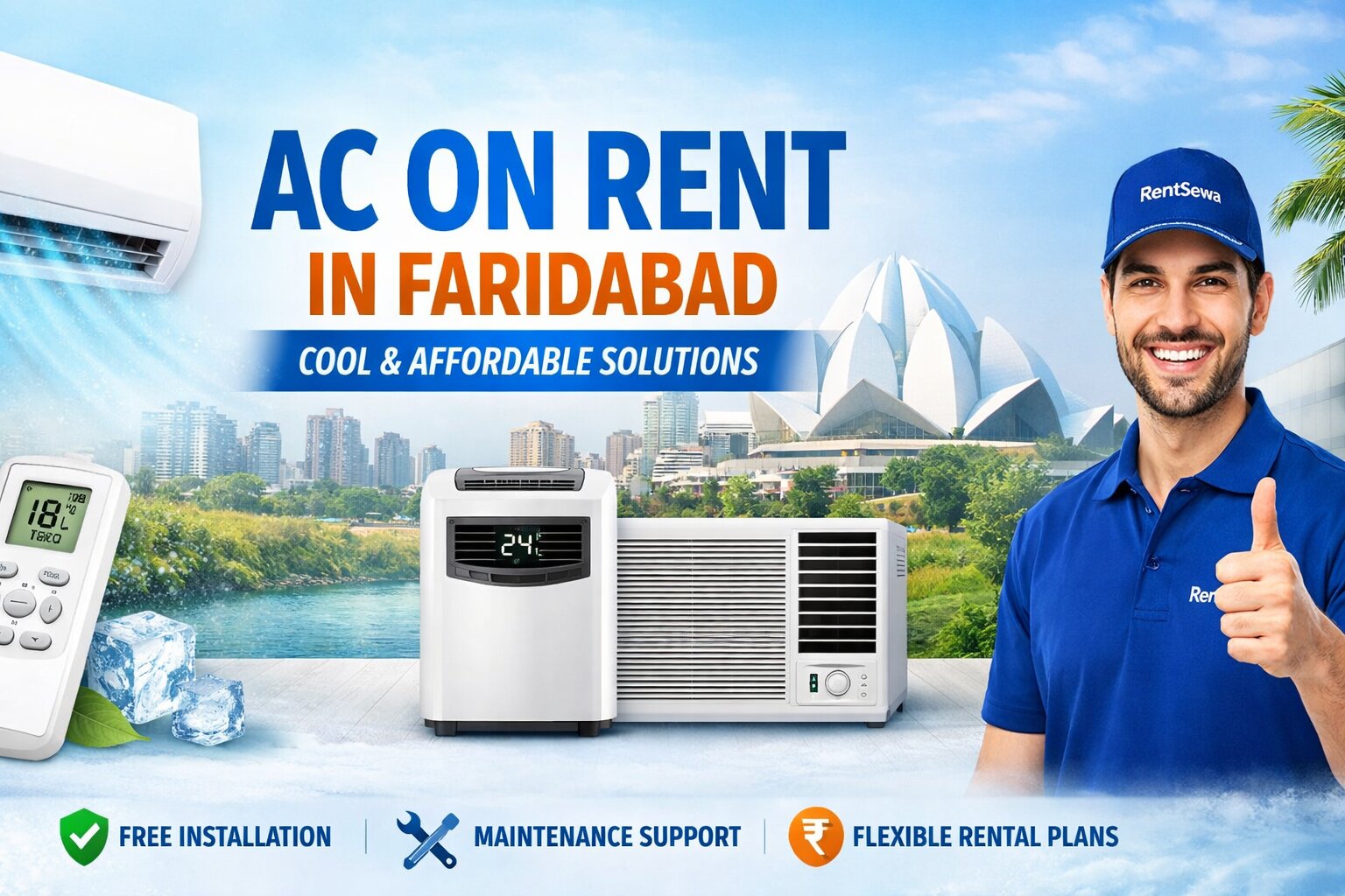 AC on Rent in Faridabad – A Practical Cooling Choice