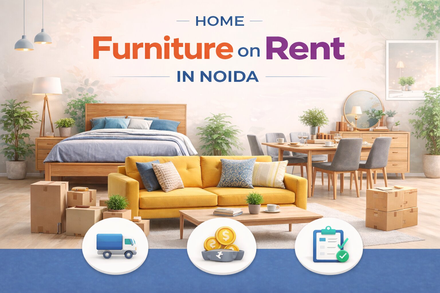 Home- Furniture on Rent in Noida