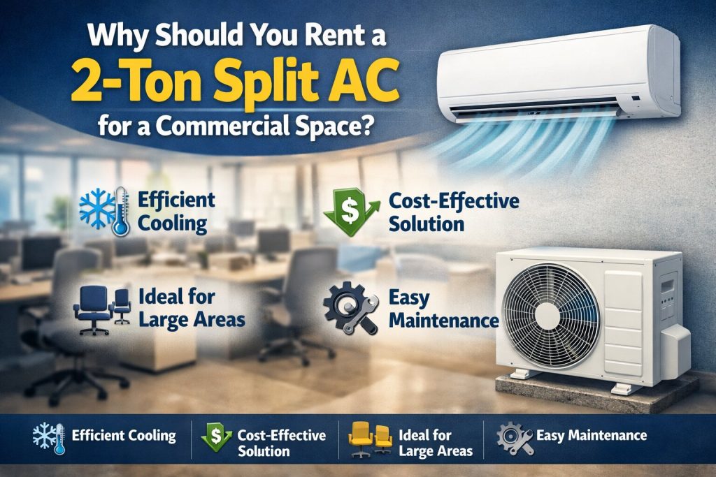 Why Should You Rent a 2- Ton Split AC for a Commercial Space? 