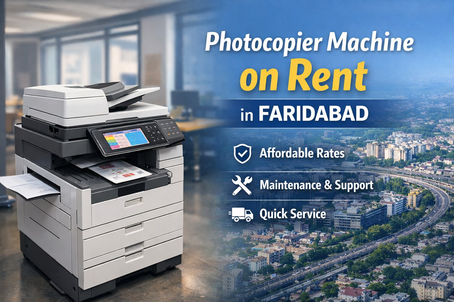 Photocopier Machine on Rent in Faridabad