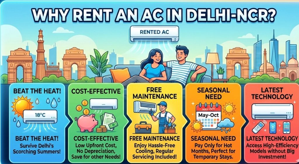 Why Rent An AC In Delhi- NCR