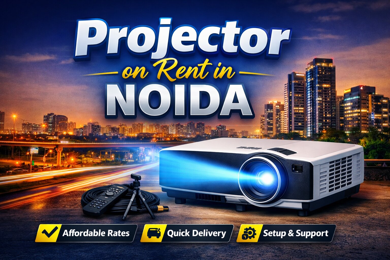 Projector on Rent in Noida